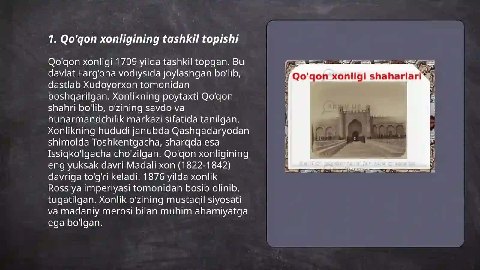 Qo'qon xonligida siyosiy hayot 3