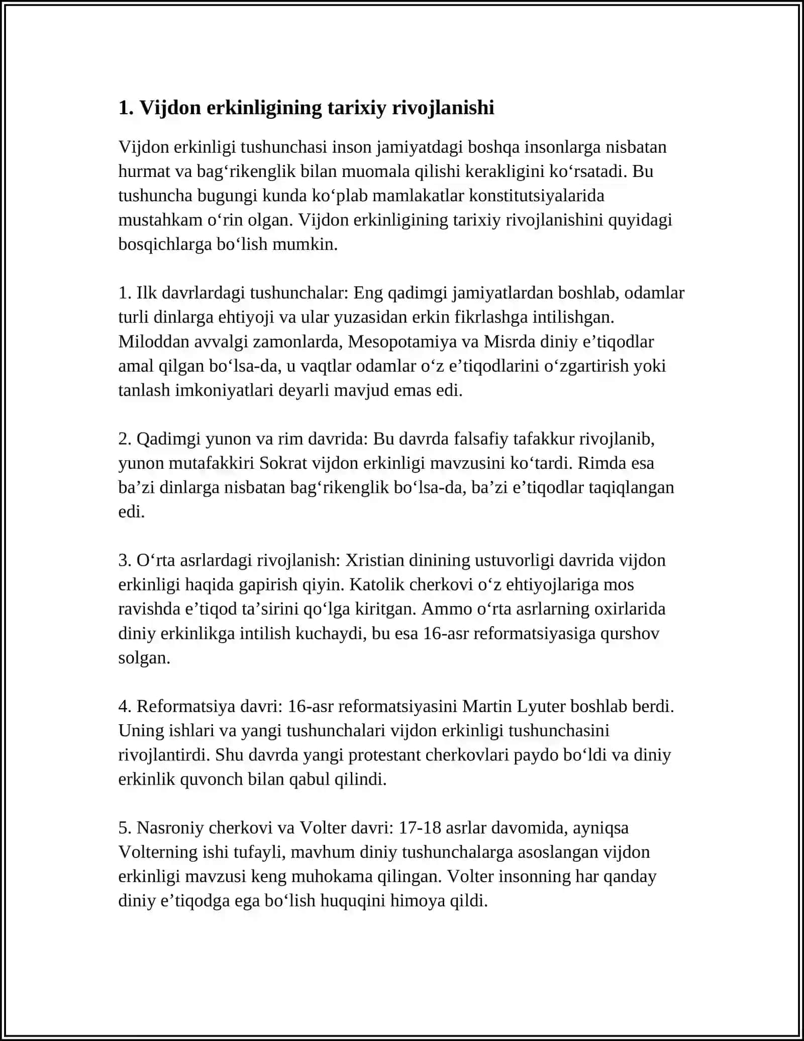 " VIJDON ERKINLIGINI VA DINIY TASHKILOTLAR TOʻGʻRISIDA " 3