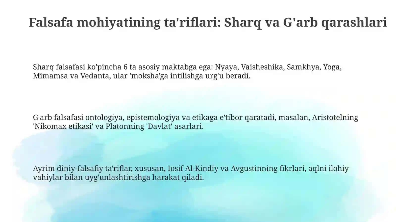 Falsafaning mohiyati 3