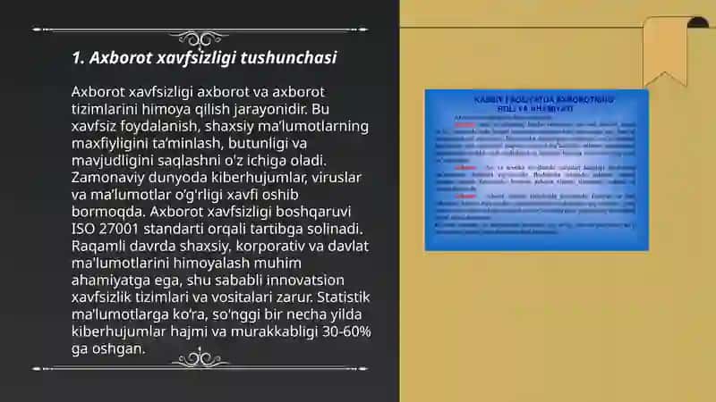Axborot himoyasi va undan faydalanish 3