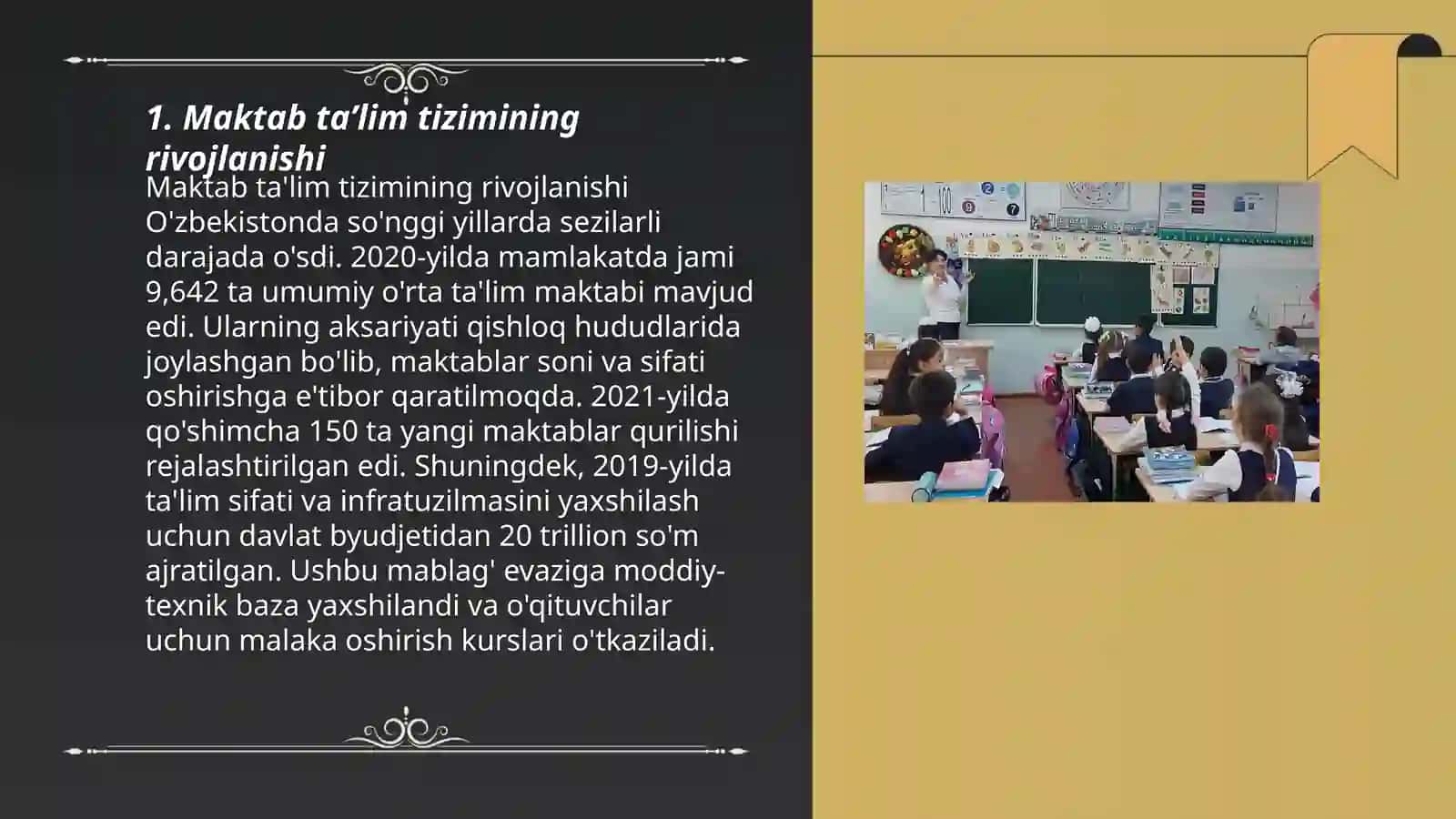 Mustaqillikdagi O'zbekiston maktab va pedagogika fanining taraqiyoti 3