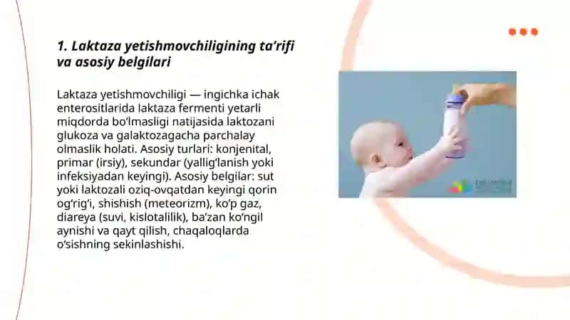 Laktaza yetishmovchiligi 3