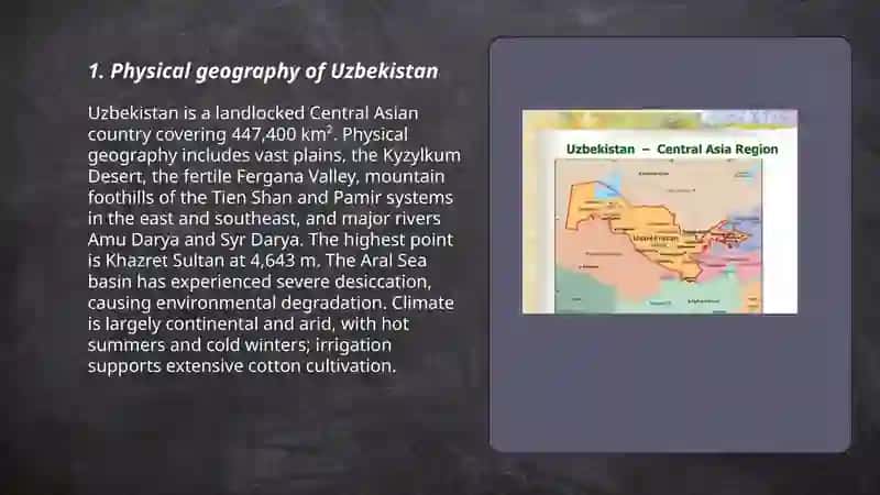 Geography in Uzbekistan 3