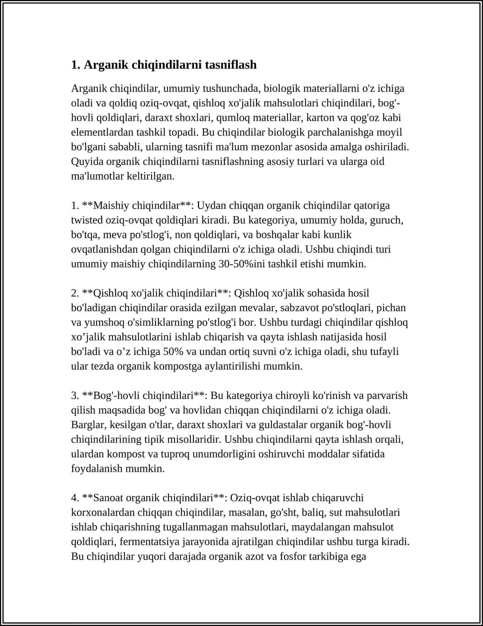 ARGANIK CHIQINDILARGA JADAL ISHLOV BERISH FERMENTATORLARI 3