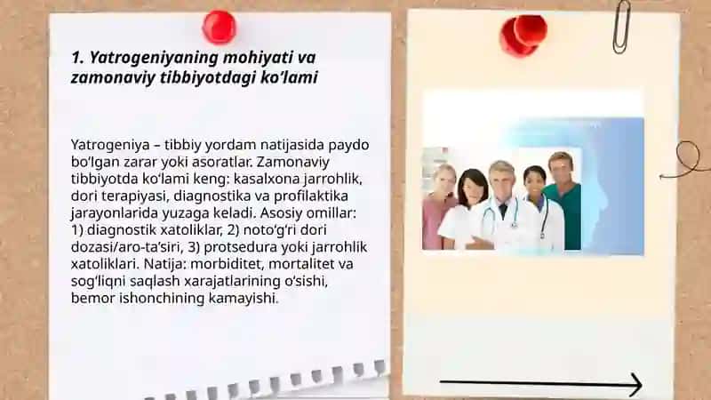 Bugungi kunde medicinadagʻi yatrogeniya mashqalalari 3