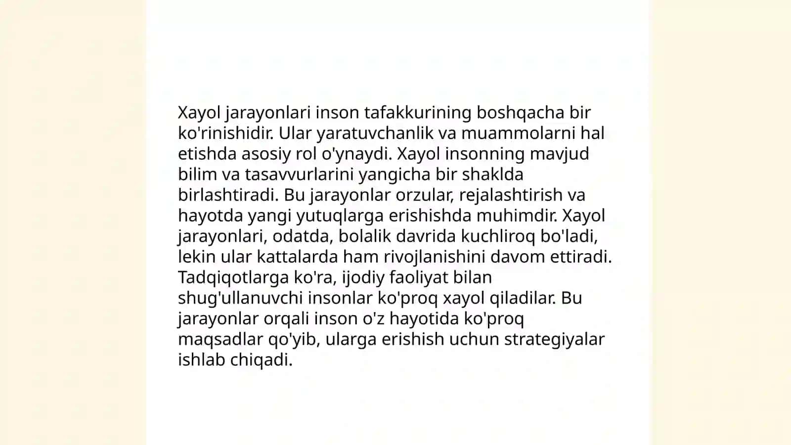 Xayol jarayonlari va xayol turlari 3