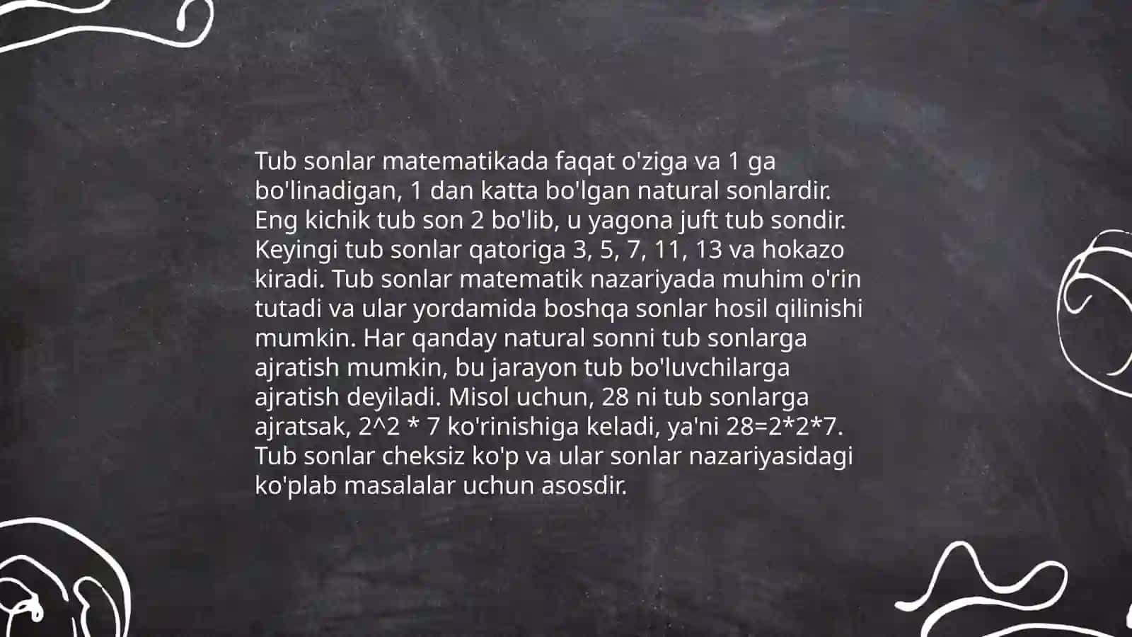 Tub sonlarning taqsimot qonuni 3