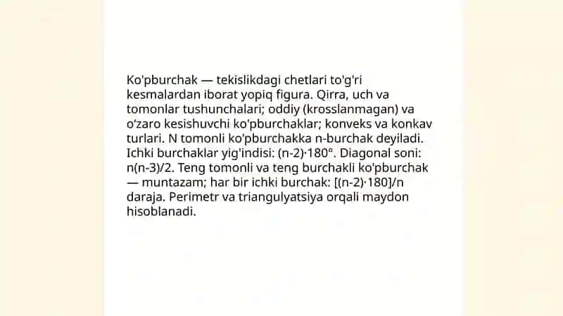 Ko'pburchaklar 3