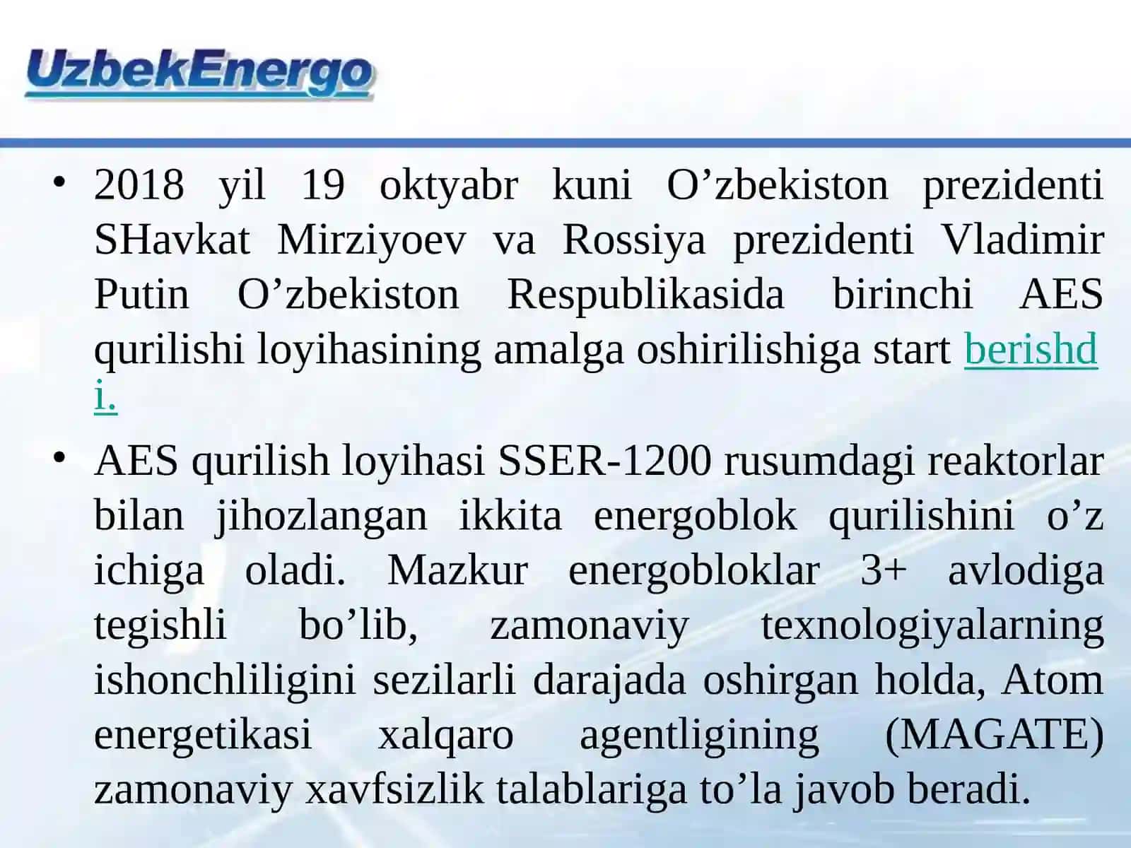 Atom elektr stantsiyalarida eletr energiya ishlab chiqarish 3