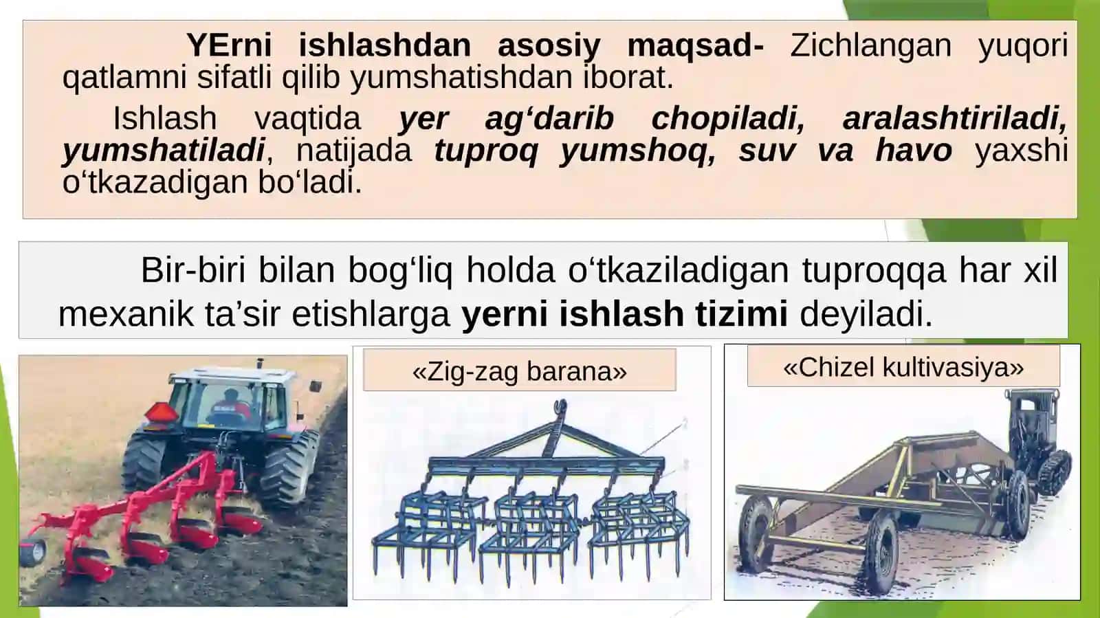 Organik dehqonchilik va o'rmon melioratsiya 3