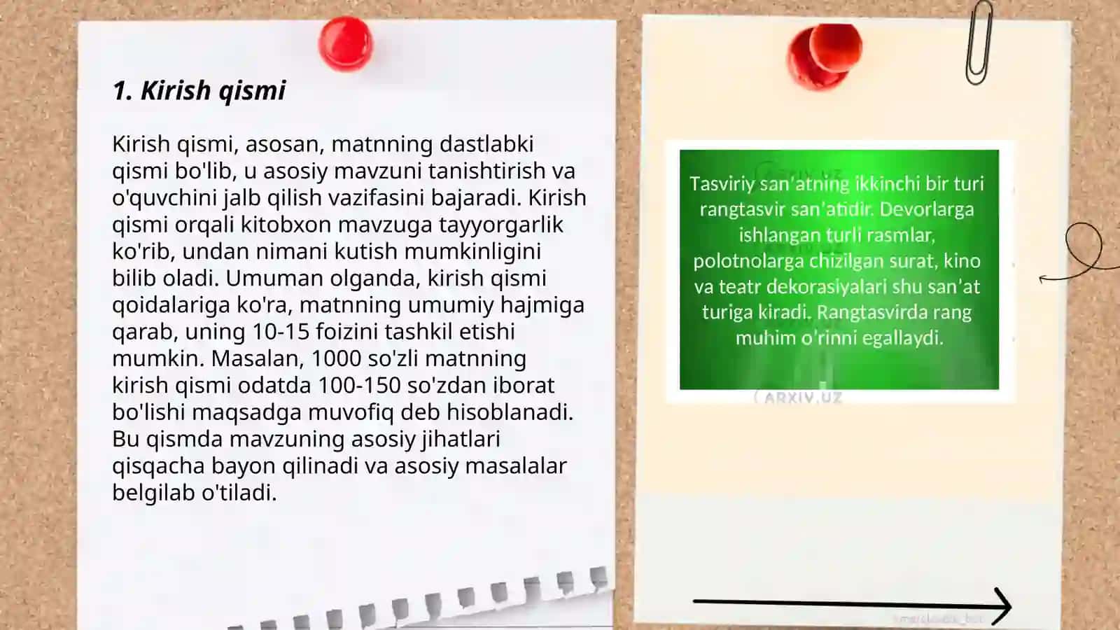 Taqdimoti Badiiy asar kompozitsiyasi 3