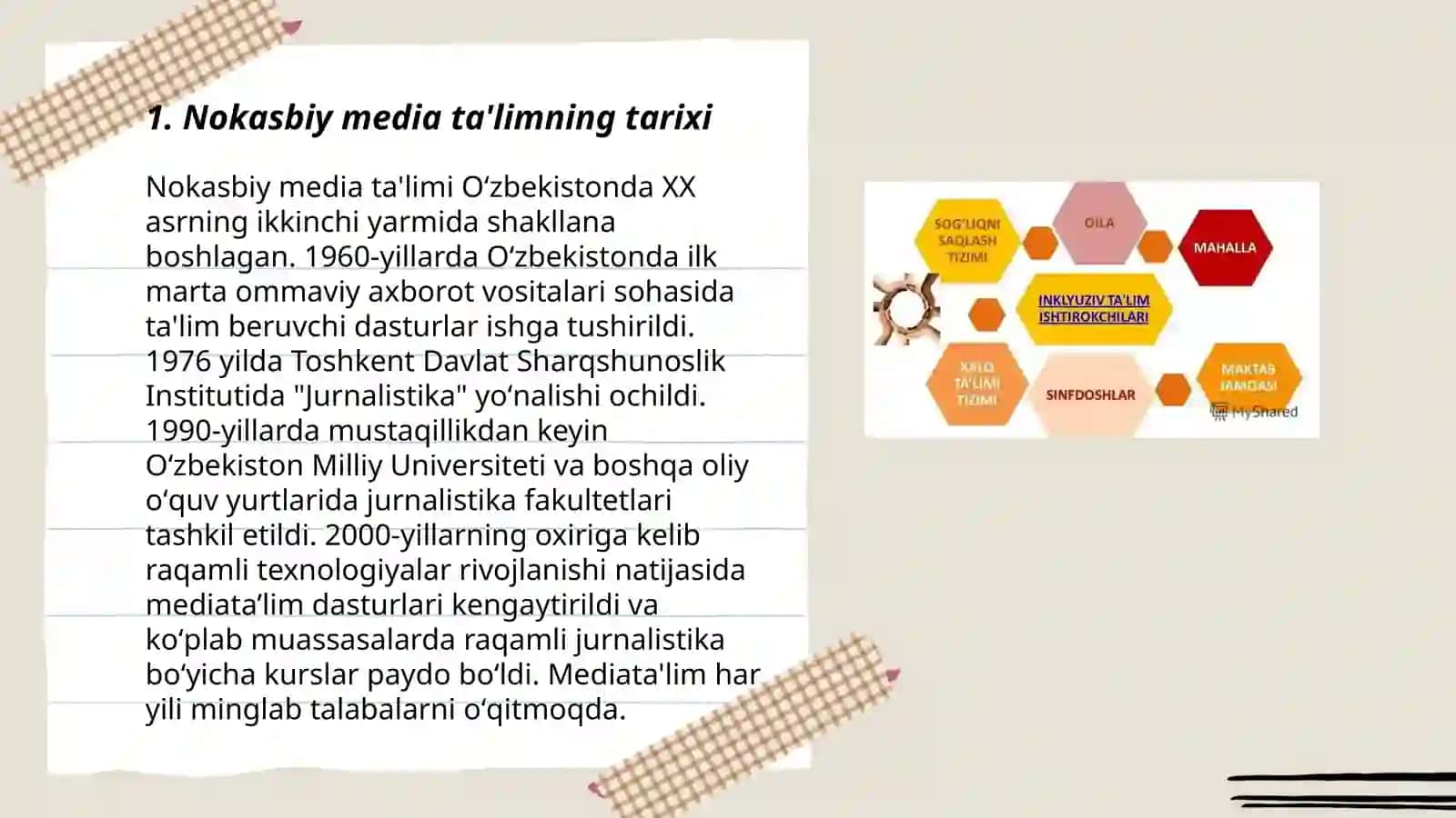 Nokasbiy media ta'lim xususiyatlari 3