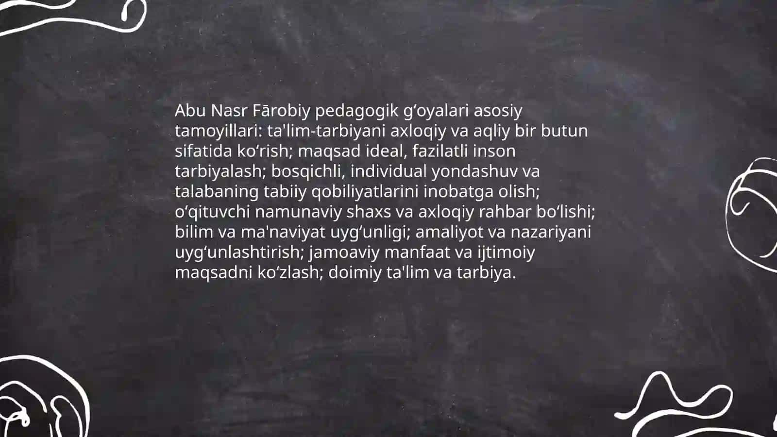 Abu Nasr Fārobiyning pedagogik gʻoyalari 3