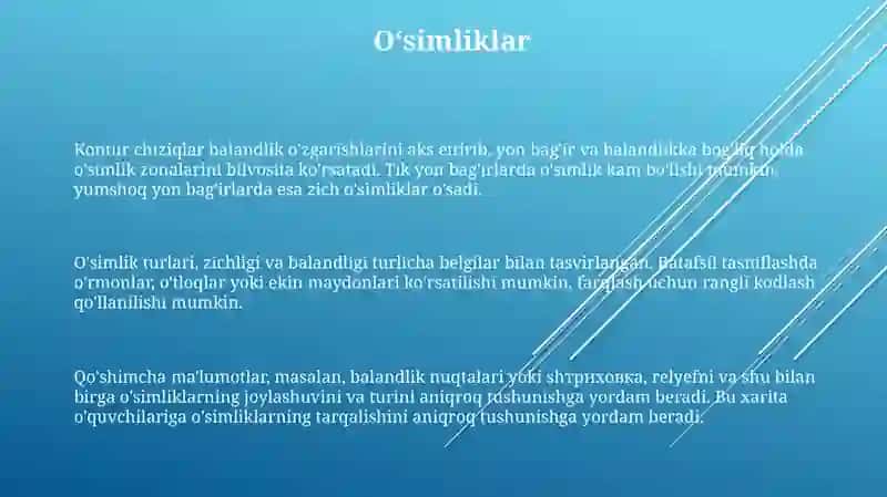 Topografik kartalarning elementlari 3
