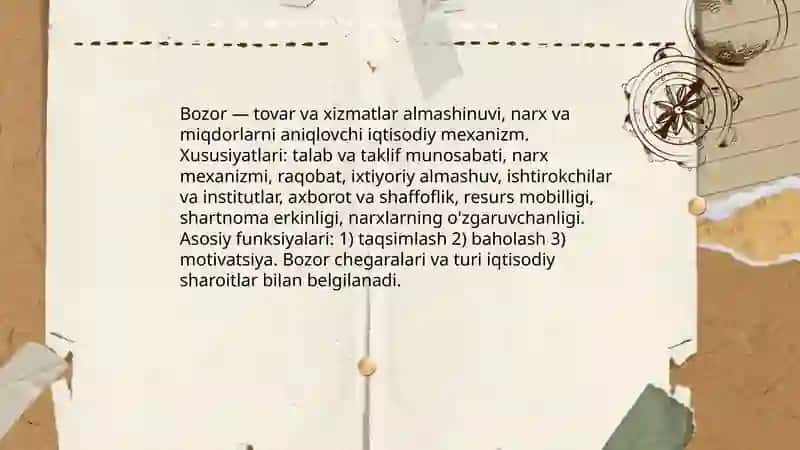 Bozor va bozor turlari 3