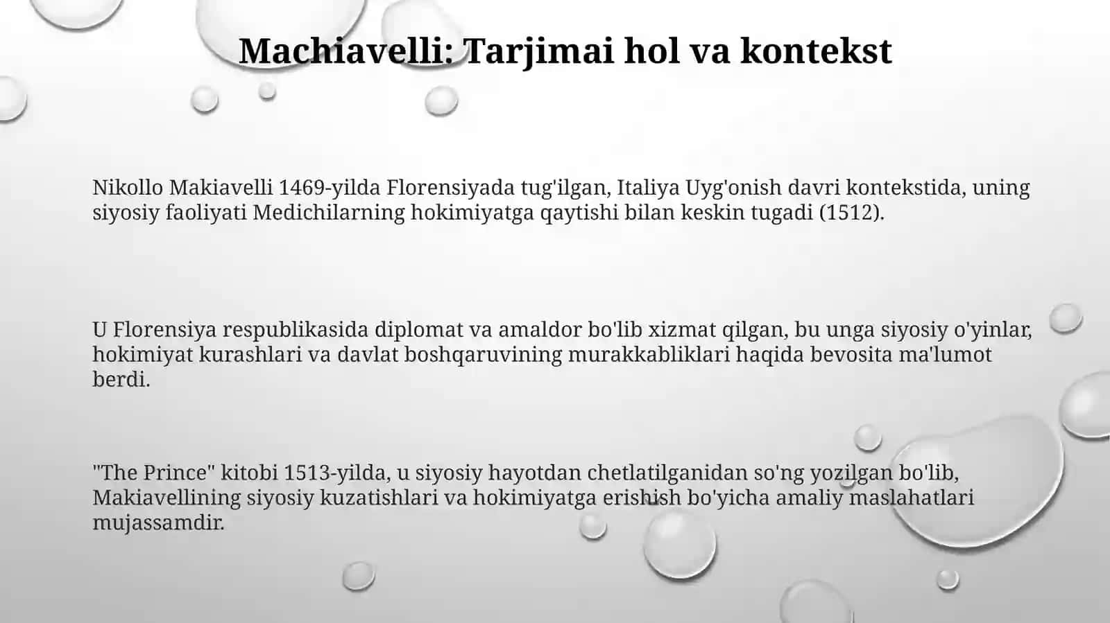 Makiavellining"Xukmdor"asaritahlili 3