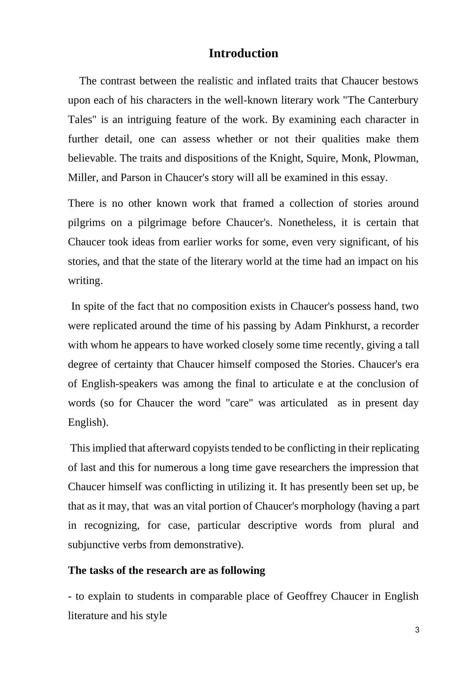 Geoffrey Chaucer’s famous “The Canterbury Tales” 3