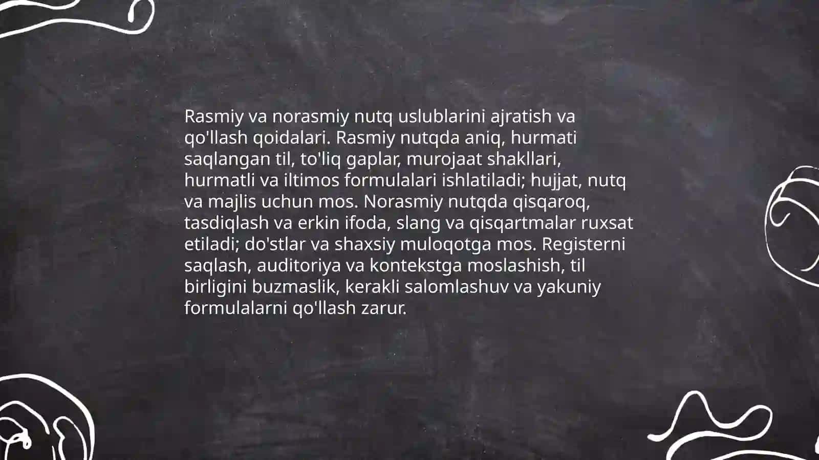 Nutq uslublaridan to'g'ri foydalanish 3
