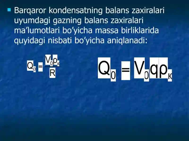 Gaz kondensati konlarida kondensatzaxiralarini hisoblash 3