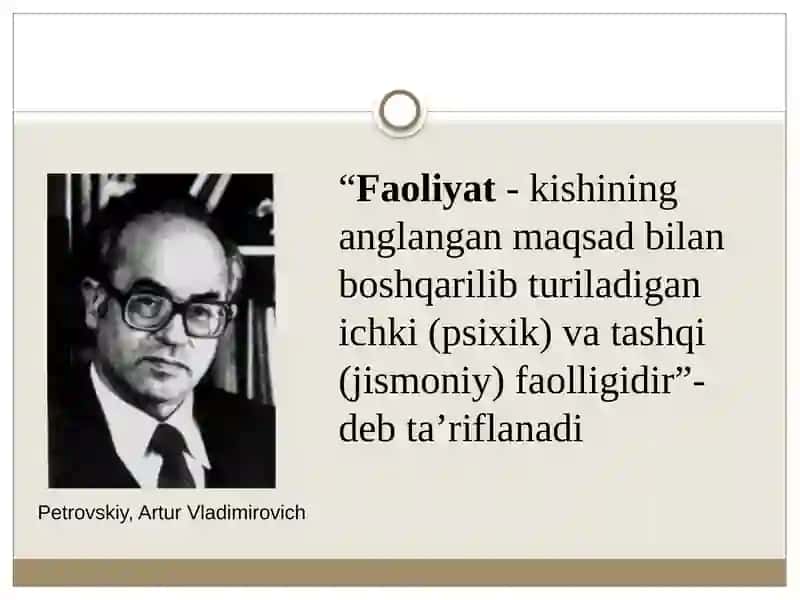 Faoliyat va Motivatsiya 3