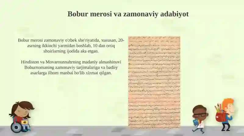 Zahiriddin Muhammad Bobur adabiy merosi 3