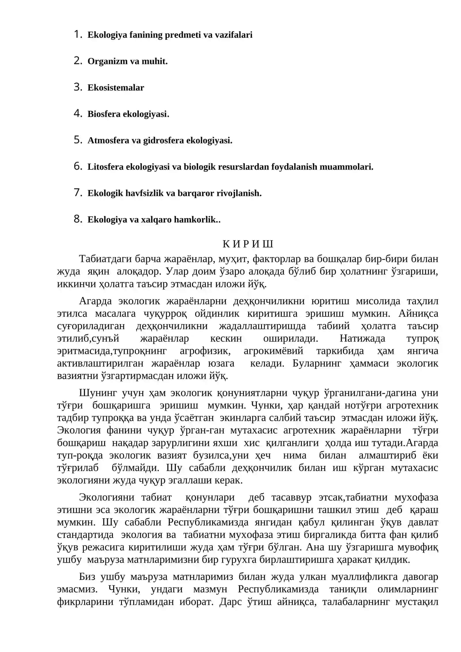 Ekologiya Asoslari 3