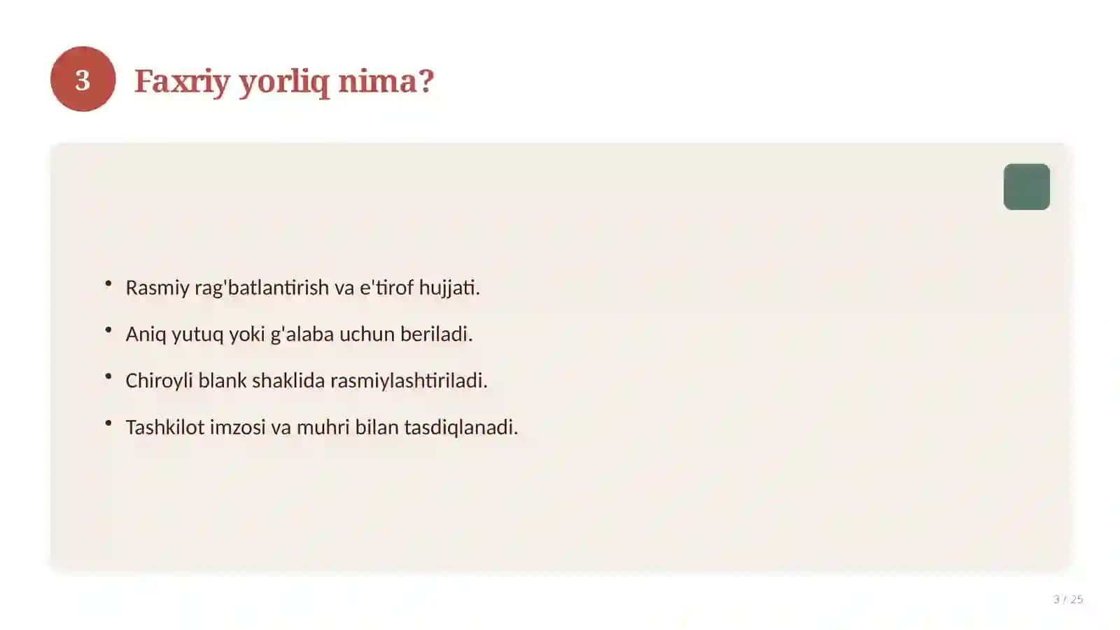 Tayyorlash va dizayn bo'yicha qo'llanma 3