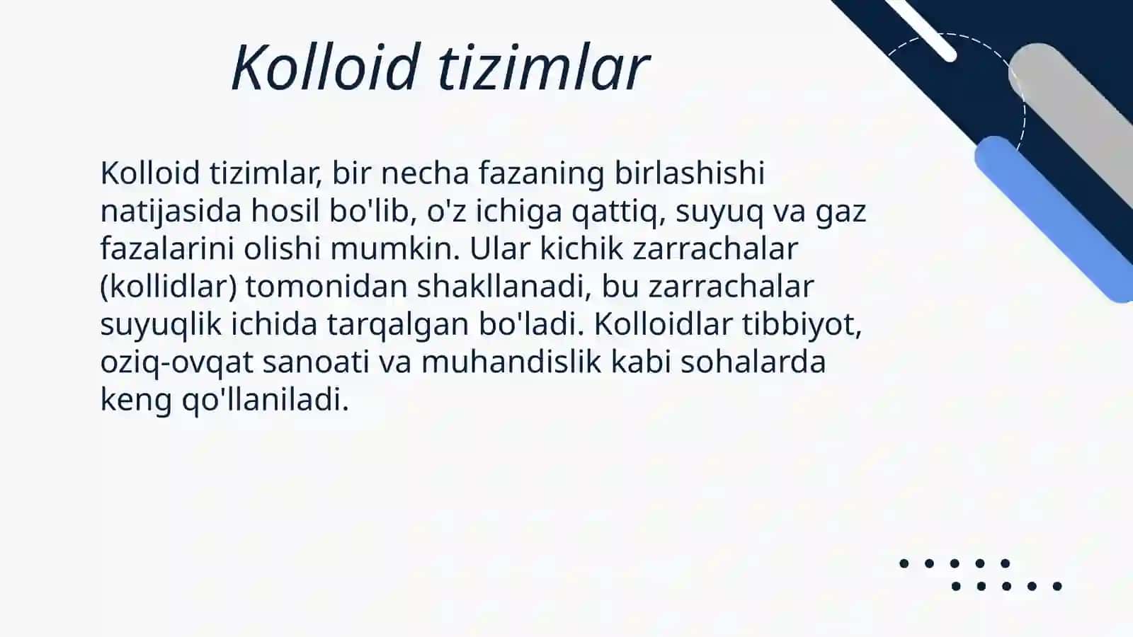 Kolloid tizimlar 3