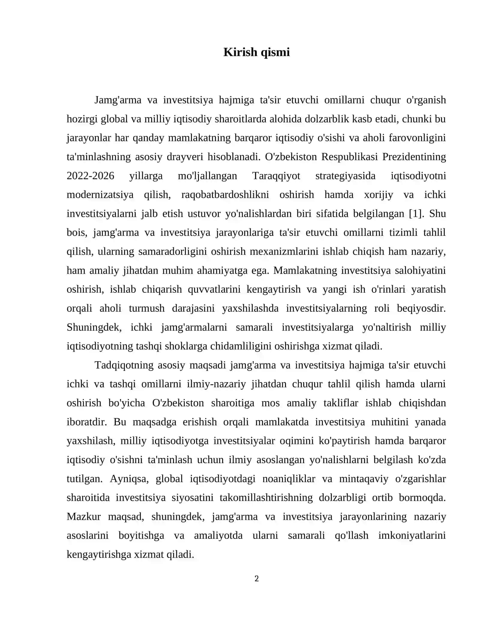 Jamgʻarma va investitsiya hajmiga tasir etuvchi omillar 3