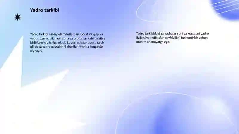 Yadro fizikasi va Radiatsion xavfsizlik 3