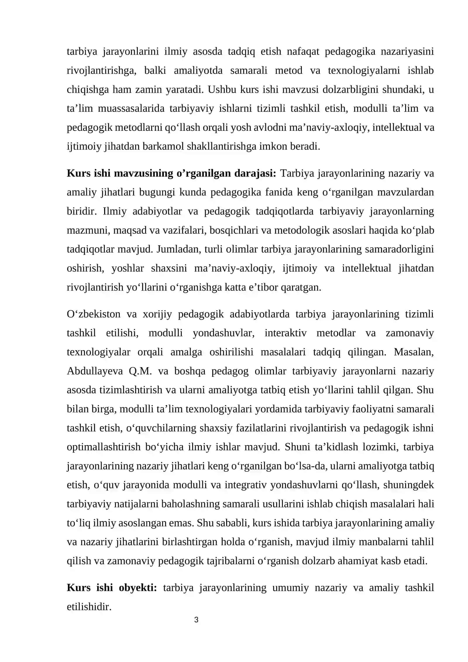 Tarbiya jarayonlarining nazariy asoslari 3