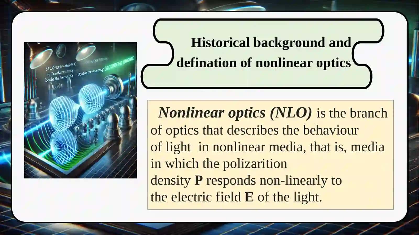 The second harmonic generation and synchronization 3