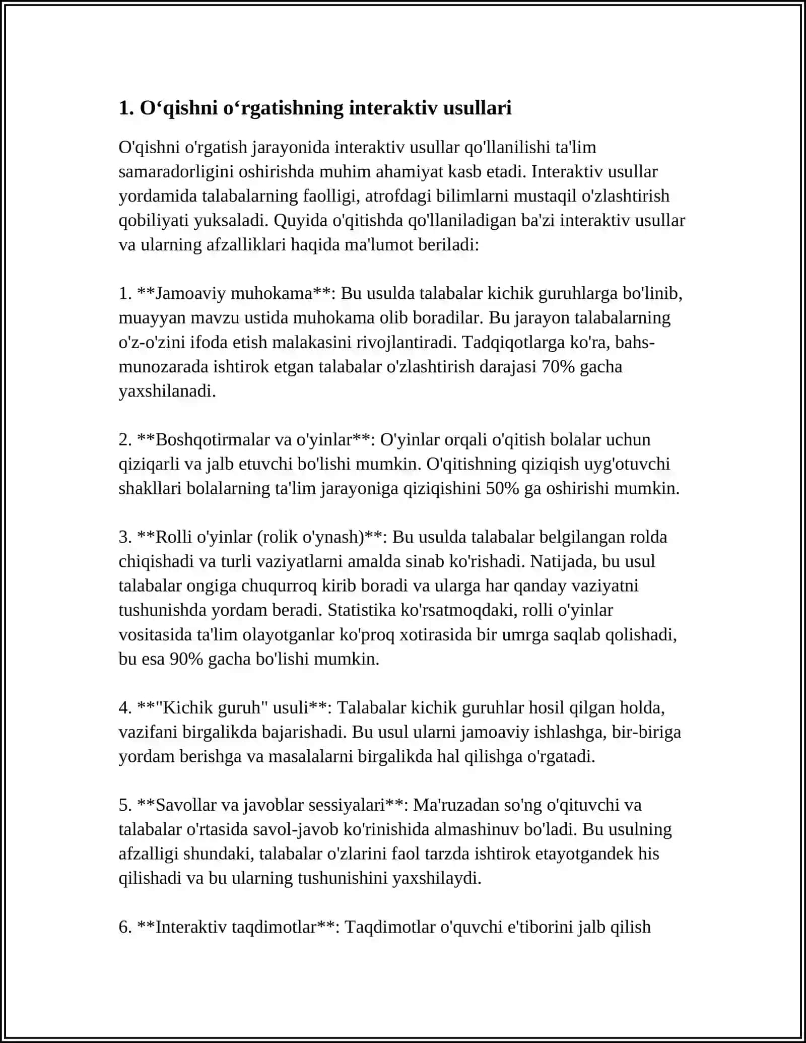 BOSHLANĢICH SINFLARDA OT ÕRGATISH METODIKASI 3