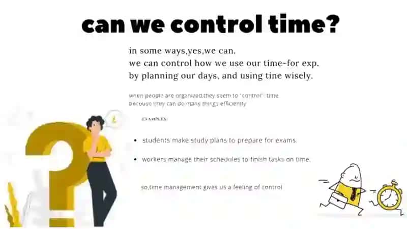 time management english 3