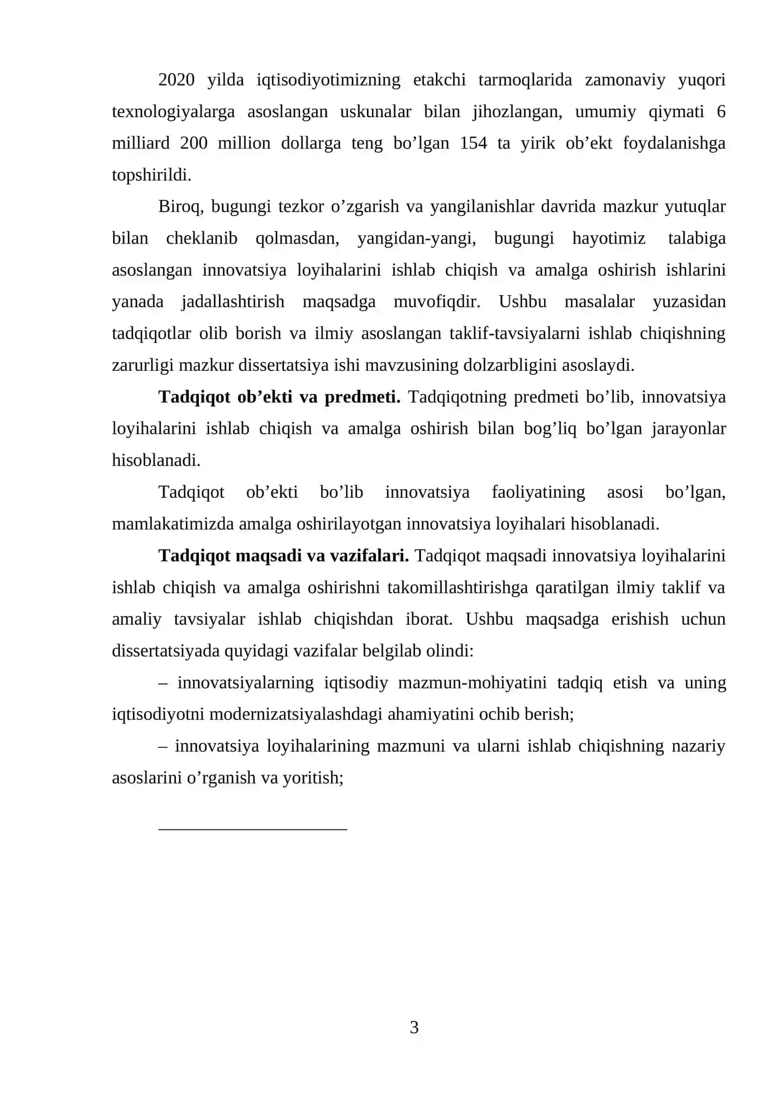 Kurs ishi mavzusining asoslanishi va uning dolzarbligi 3