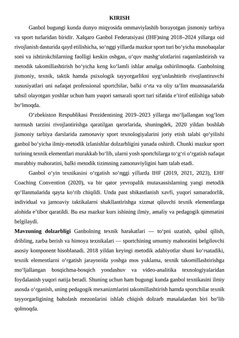 Ganbol o'yin texnikasi 3