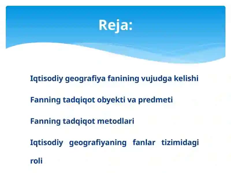 Geografiya va unioʻqitish metodikasi 3