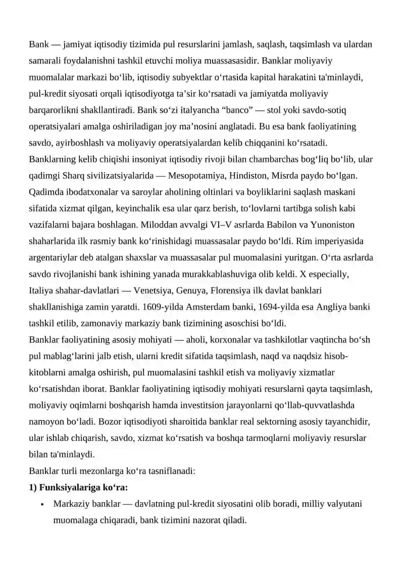 Moliya Bozori va Bank 3