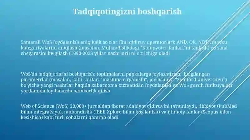 Web of Science ilovasi 3