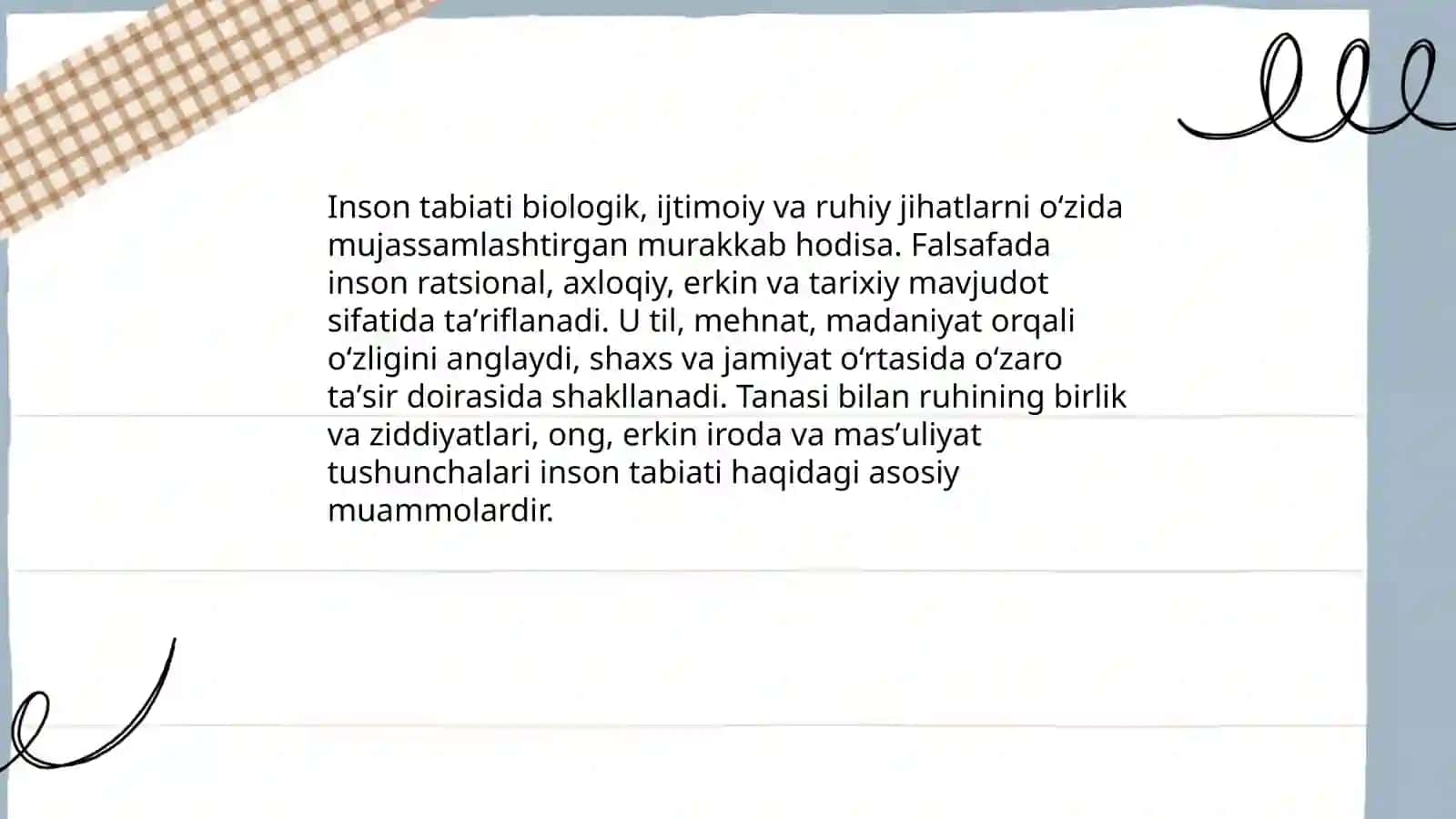 Inson falsafasi 3