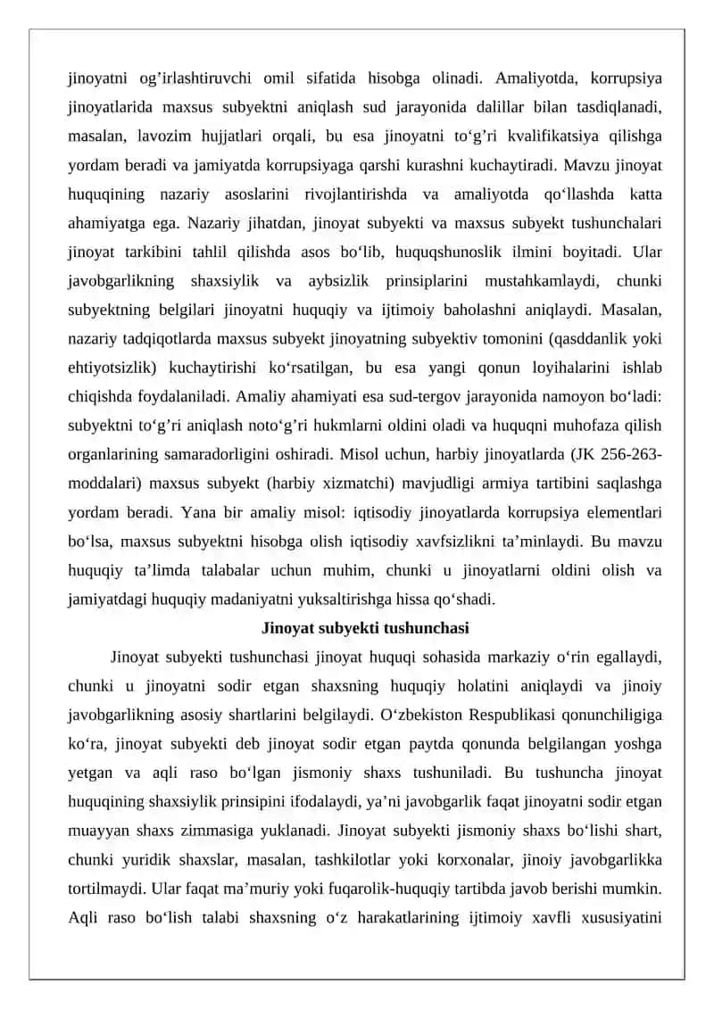 Jinoyatning maxsus subyekti 3