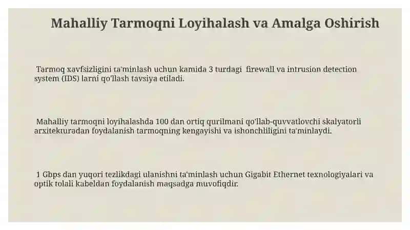 Mahalliy Tarmoq Texnologiyalari 3