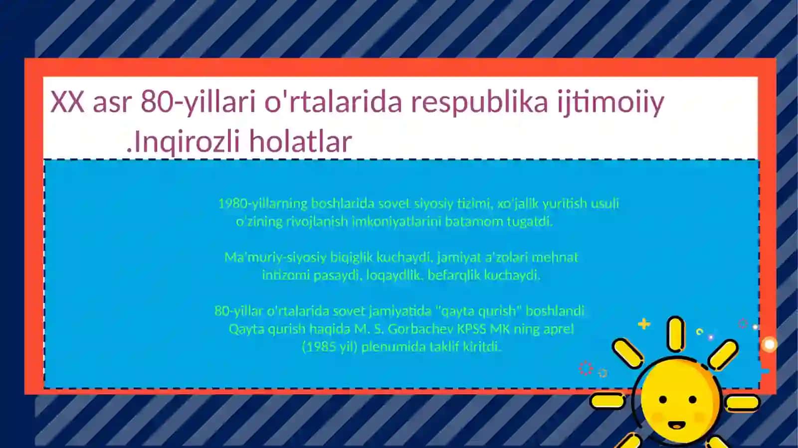 Mustagillikka erishish arafasida 3