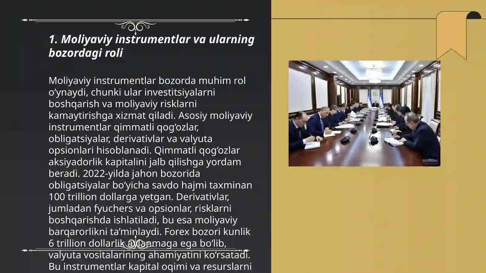 Moliya bozori tahlilining tashkiliy xususiyatlari 3