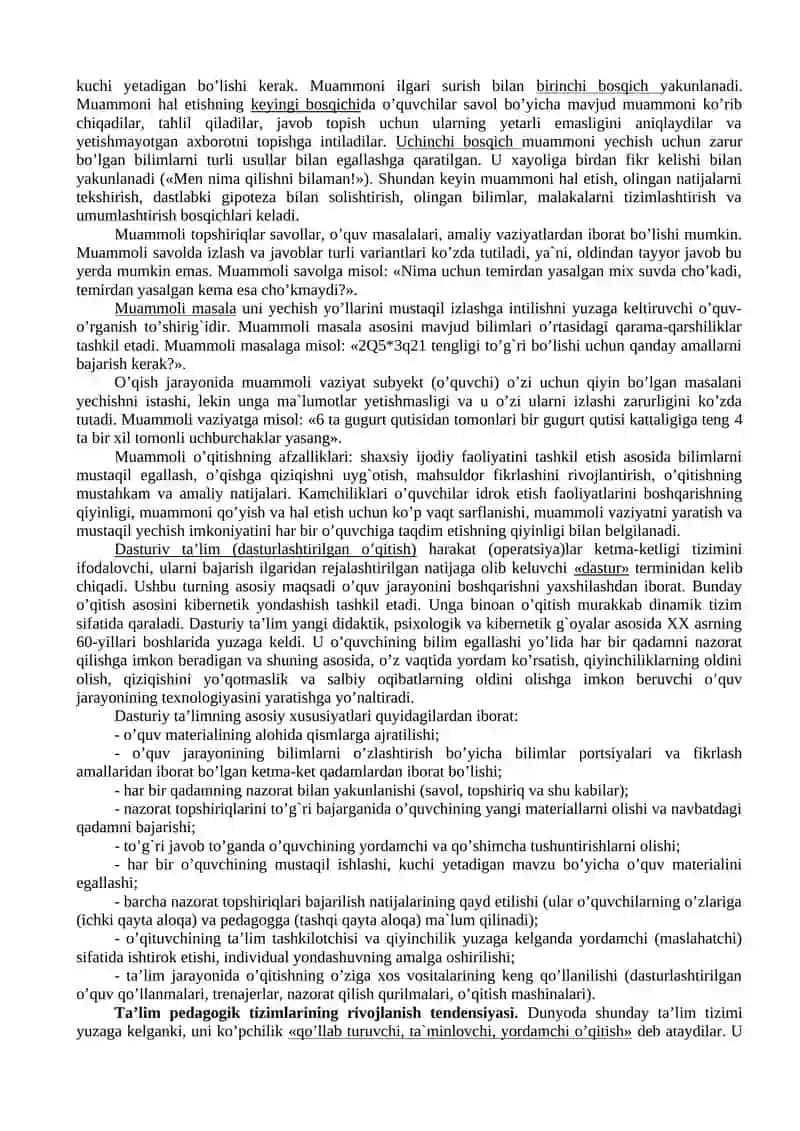TA’LIMNING TASHKILIY SHAKLLARI VA METODLARI 3