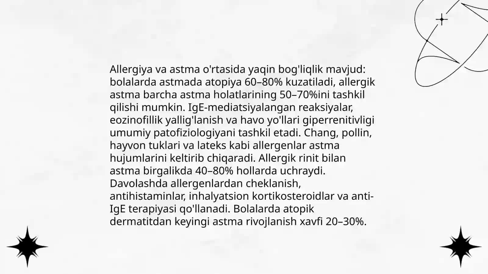 Allergiyaning boshqa kasalliklar bilan o'zaro bog'liqligi 3