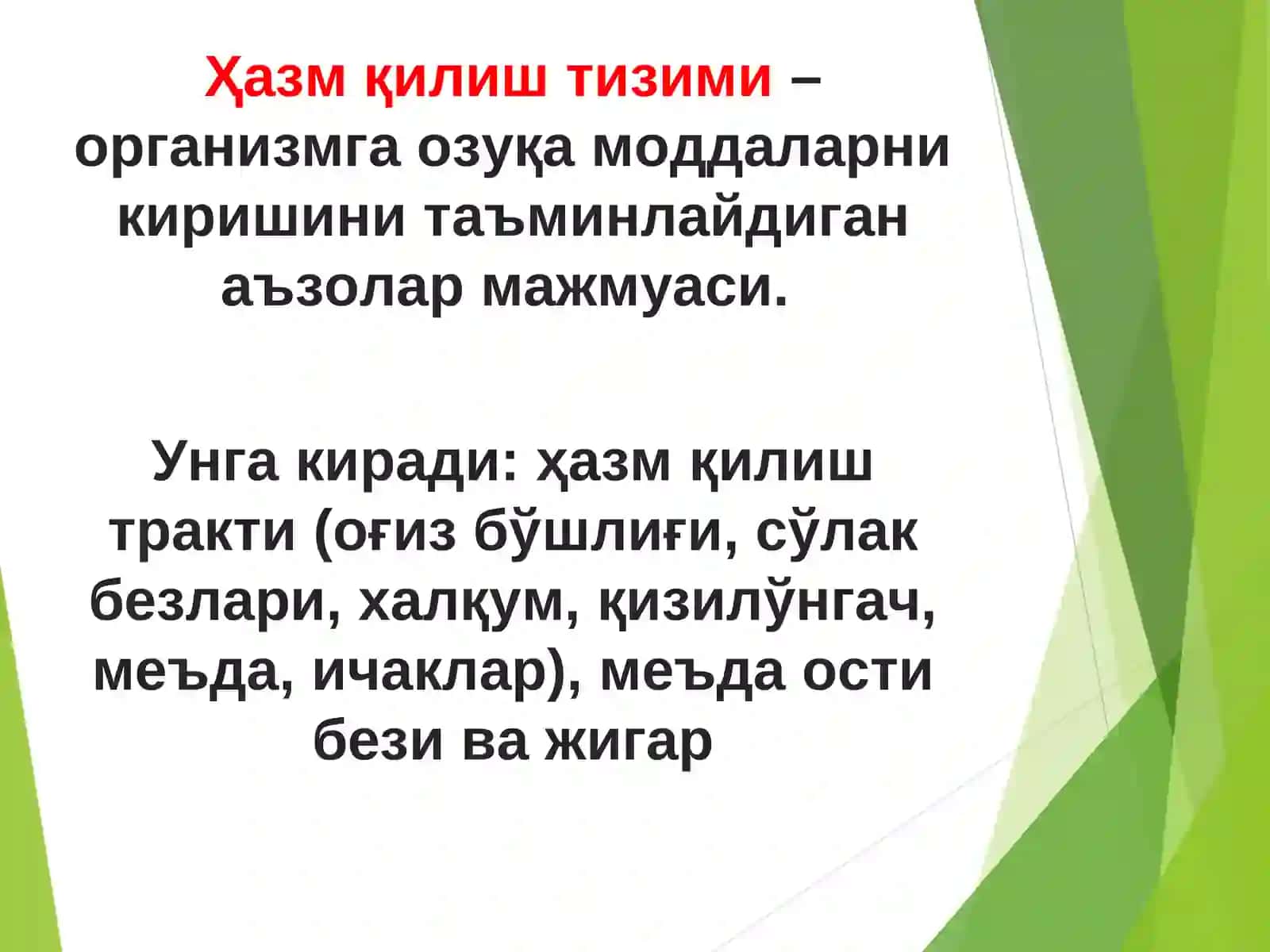 Овқат ҳазм қилиш фаолиятини ўрганиш усуллари. Оғиз бўшлиғи ва ошқозонда овқат ҳазм бўлиши 3