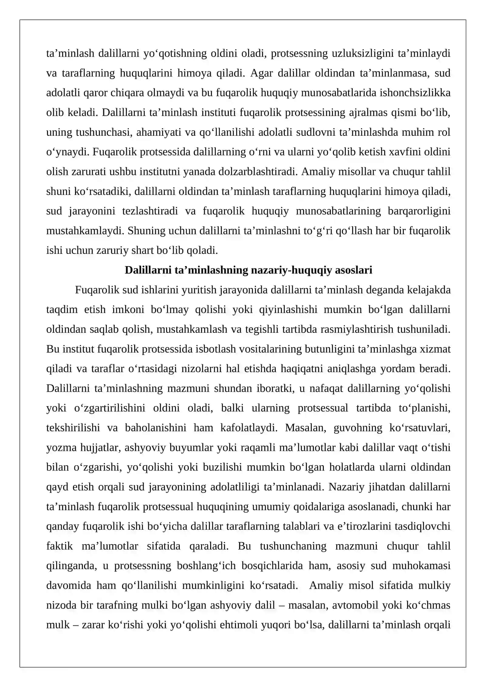 Dalillarni ta’minlash 3