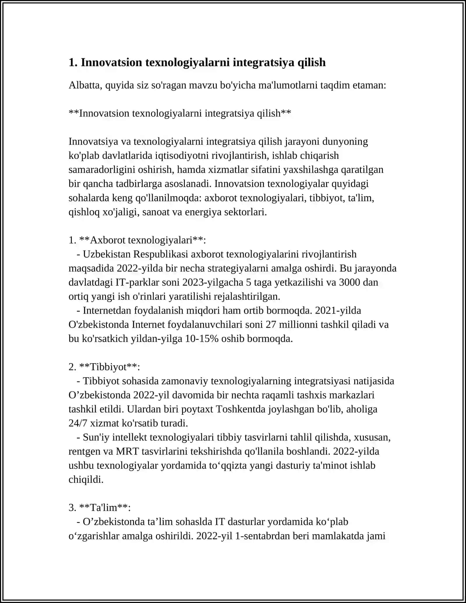 INTEGRATSIYA VA INOVATSION G’OYALAR 3