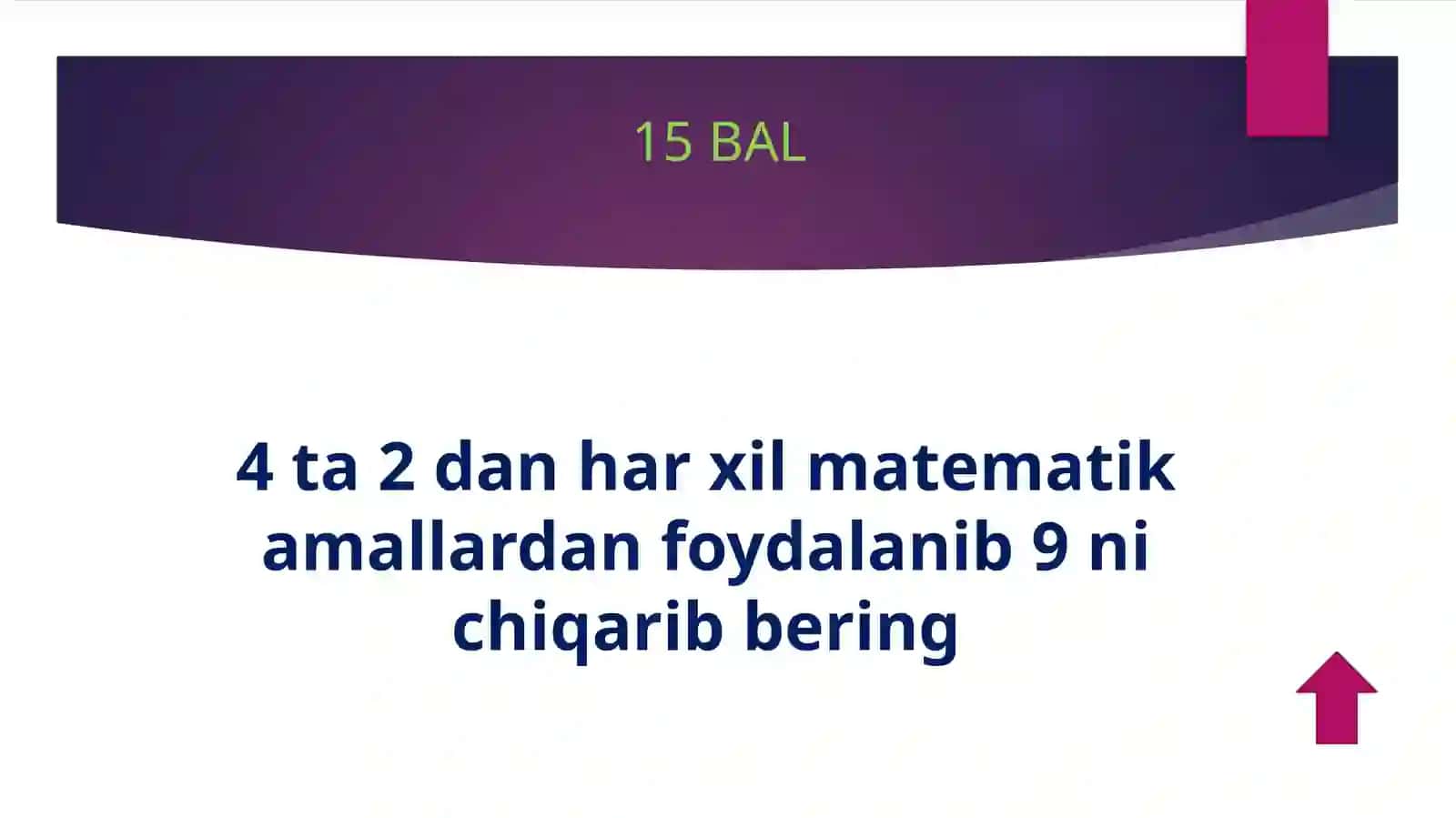YoSH MATEMATIKLAR VA INFORMATIKALAR BELLASHUVI 3